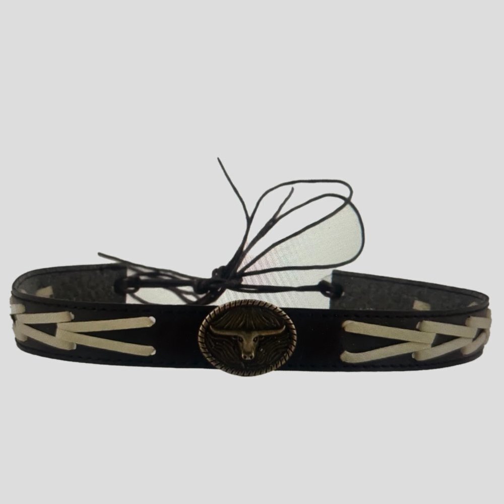 NWOT Cowboy/Cowgirl Hat Band With Longhorn Stone SKU 178
